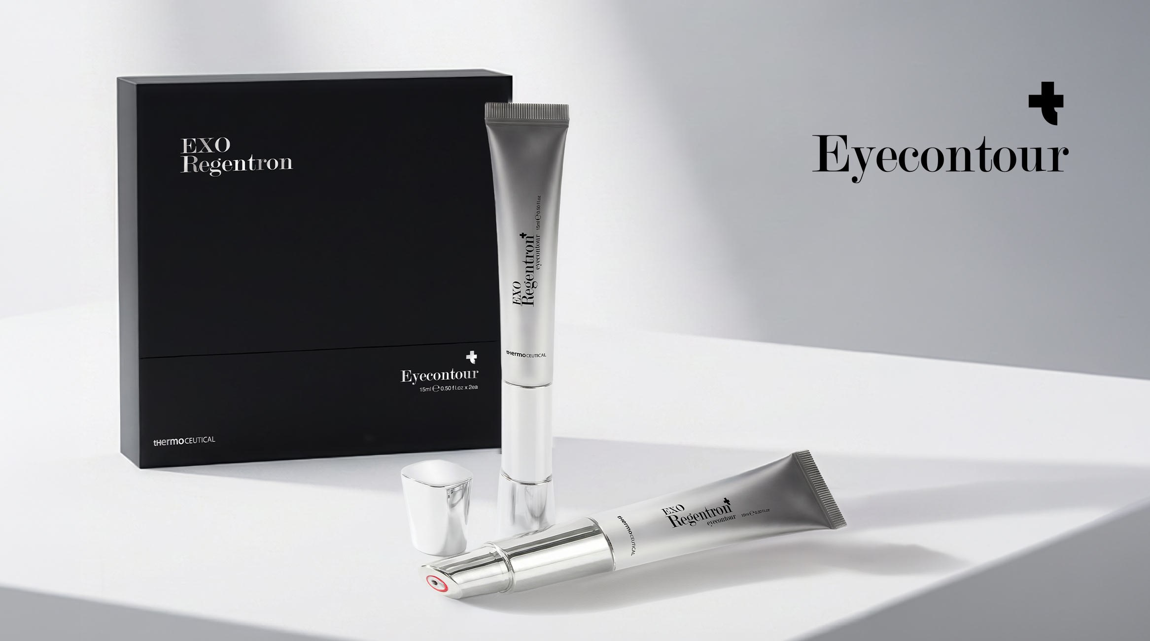 EXO Regentron Eyecontour mit Packaging und integrierter Anwendungseinheit
